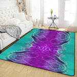 Abstract Nebula Gaming Room Rug - Full Room View | Our Phoenix Rise