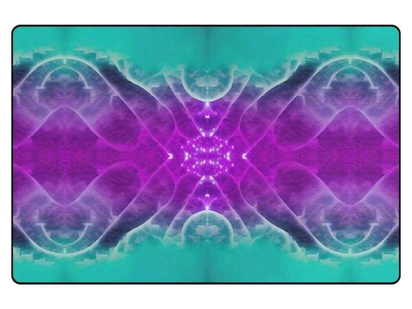 Galactic Radiance Nebula Gaming Rug | Cosmic Comfort