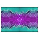 Abstract Nebula Gaming Room Rug - Overhead View | Our Phoenix Rise