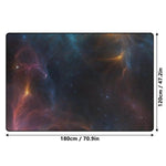 Celestial Galaxy Area Rug - Corner detail with celestial design | Our Phoenix Rise