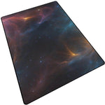 Celestial Galaxy Area Rug - Angled overhead view on dark background | Our Phoenix Rise