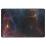 Celestial Galaxy Area Rug - Overhead view on dark background | Our Phoenix Rise