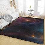 Celestial Galaxy Area Rug - Full room living space view | Our Phoenix Rise