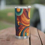 Colorful Abstract Insulated Travel Tumbler - Single view outdoor | Our Phoenix Rise