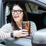 Colorful Abstract Insulated Travel Tumbler - Double-wall insulation view | Our Phoenix Rise