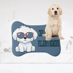 Funny Dog Food Mat - rolled up for storage or travel | Our Phoenix Rise