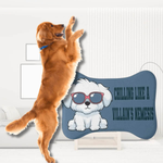 Funny Dog Food Mat - detailed view of microfiber texture and stitched edge | Our Phoenix Rise