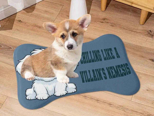 Villain Nemesis Pet Mat | Funny Gamer Dog and Cat Rug