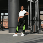 Neon Green and Black Track Pants - Eco Gamer Comfort - Iron Phoenix GHG