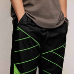 Neon Green and Black Track Pants - Eco Gamer Comfort