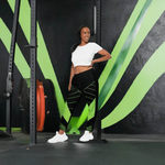 Neon Green and Black Track Pants - Eco Gamer Comfort - Iron Phoenix GHG