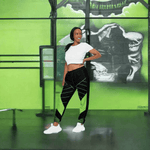 Neon Green and Black Track Pants - Eco Gamer Comfort - Iron Phoenix GHG