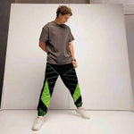 Neon Green and Black Track Pants - Eco Gamer Comfort