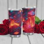 Neon City Gamer Tumbler (20oz) Detailed View 8 | Our Phoenix Rise