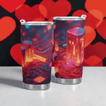 Neon City Gamer Tumbler (20oz) Detailed View 11 | Our Phoenix Rise