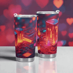 Neon City Gamer Tumbler (20oz) Detailed View 10 | Our Phoenix Rise