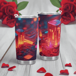 Neon City Gamer Tumbler (20oz) Detailed View 6 | Our Phoenix Rise