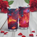 "Neon City" Gamer Tumbler (20oz) | Iron Phoenix GHG - Iron Phoenix GHG