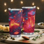 Neon City Gamer Tumbler (20oz) Detailed View 3 | Our Phoenix Rise