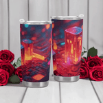 Neon City Gamer Tumbler (20oz) Detailed View 7 | Our Phoenix Rise