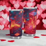 Neon City Gamer Tumbler (20oz) Detailed View 12 | Our Phoenix Rise