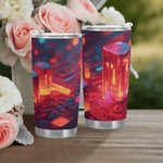 Neon Nights Cyberpunk Tumbler Detailed View 4 | Our Phoenix Rise