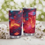 Neon Nights Cyberpunk Tumbler Detailed View 12 | Our Phoenix Rise