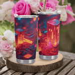 Neon Nights Cyberpunk Tumbler Detailed View 2 | Our Phoenix Rise