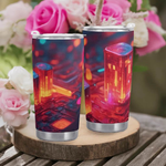 "Neon Nights" Cyberpunk Tumbler | Iron Phoenix GHG - Iron Phoenix GHG