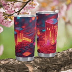 Neon Nights Cyberpunk Tumbler Detailed View 10 | Our Phoenix Rise