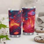 Neon Nights Cyberpunk Tumbler Detailed View 9 | Our Phoenix Rise