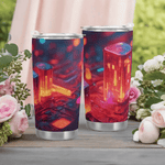 Neon Nights Cyberpunk Tumbler Detailed View 3 | Our Phoenix Rise