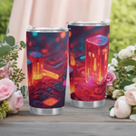 "Neon Nights" Cyberpunk Tumbler | Iron Phoenix GHG - Iron Phoenix GHG