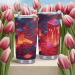 Neon Nights Cyberpunk Tumbler Detailed View 7 | Our Phoenix Rise