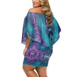 Hidden Skull Abstract Wrap Dress Detailed View 11 | Our Phoenix Rise