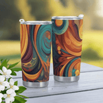 Flowing Art Nouveau Style Tumbler Detailed View 12 | Our Phoenix Rise