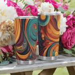 Flowing Art Nouveau Style Tumbler Detailed View 6 | Our Phoenix Rise