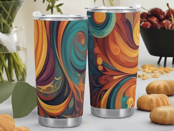 "Flowing Art" Nouveau Style Tumbler | Iron Phoenix GHG - Iron Phoenix GHG