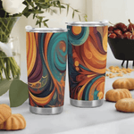 Flowing Art Nouveau Style Tumbler Detailed View 2 | Our Phoenix Rise