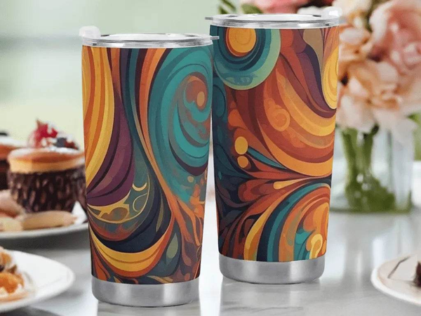 "Flowing Art" Nouveau Style Tumbler | Iron Phoenix GHG - Iron Phoenix GHG