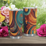 Flowing Art Nouveau Style Tumbler Detailed View 8 | Our Phoenix Rise