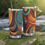 Flowing Art Nouveau Style Tumbler Detailed View 10 | Our Phoenix Rise