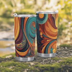 Flowing Art Nouveau Style Tumbler Detailed View 11 | Our Phoenix Rise