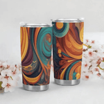 Flowing Art Nouveau Style Tumbler Detailed View 9 | Our Phoenix Rise