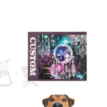 Personalized Wolf Dream Catcher Pet Blanket - Corner detail with pattern | Our Phoenix Rise