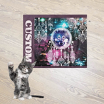 Personalized Wolf Dream Catcher Pet Blanket - Texture and pattern view | Our Phoenix Rise