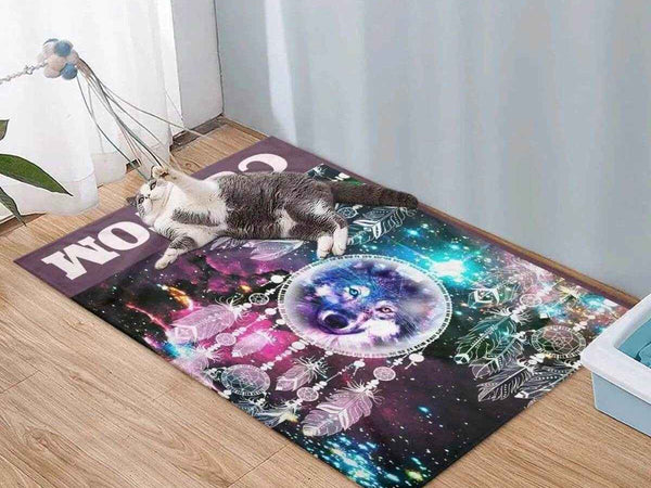 Wolf Dream Catcher Blanket | Cozy Flannel Throw