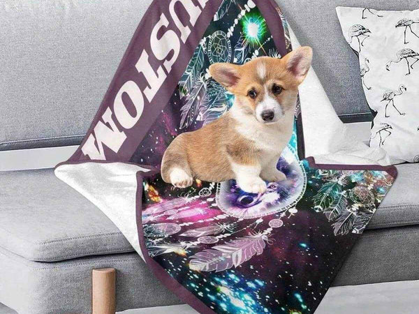 Wolf Dream Catcher Blanket | Cozy Flannel Throw