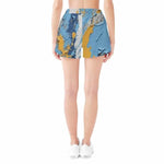 Artistic Paint Splatter Athletic Shorts | Women's Summer Flair - Iron Phoenix GHG