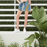 Artistic Paint Splatter Athletic Shorts | Women's Summer Flair - Iron Phoenix GHG